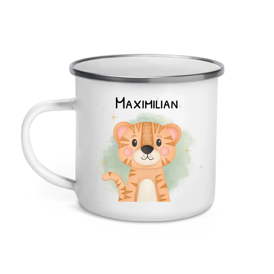 Kindertasse "Tiere" personalisiert