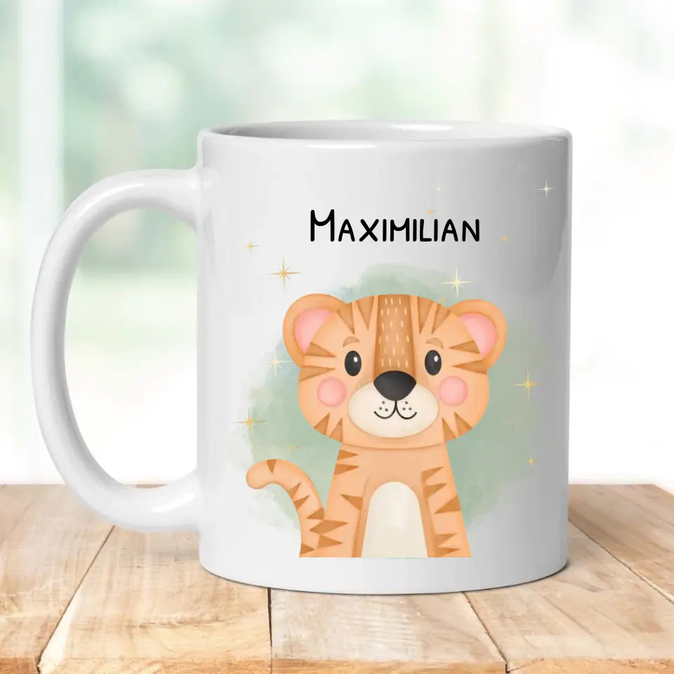 Tasse "Wildtiere" personalisiert