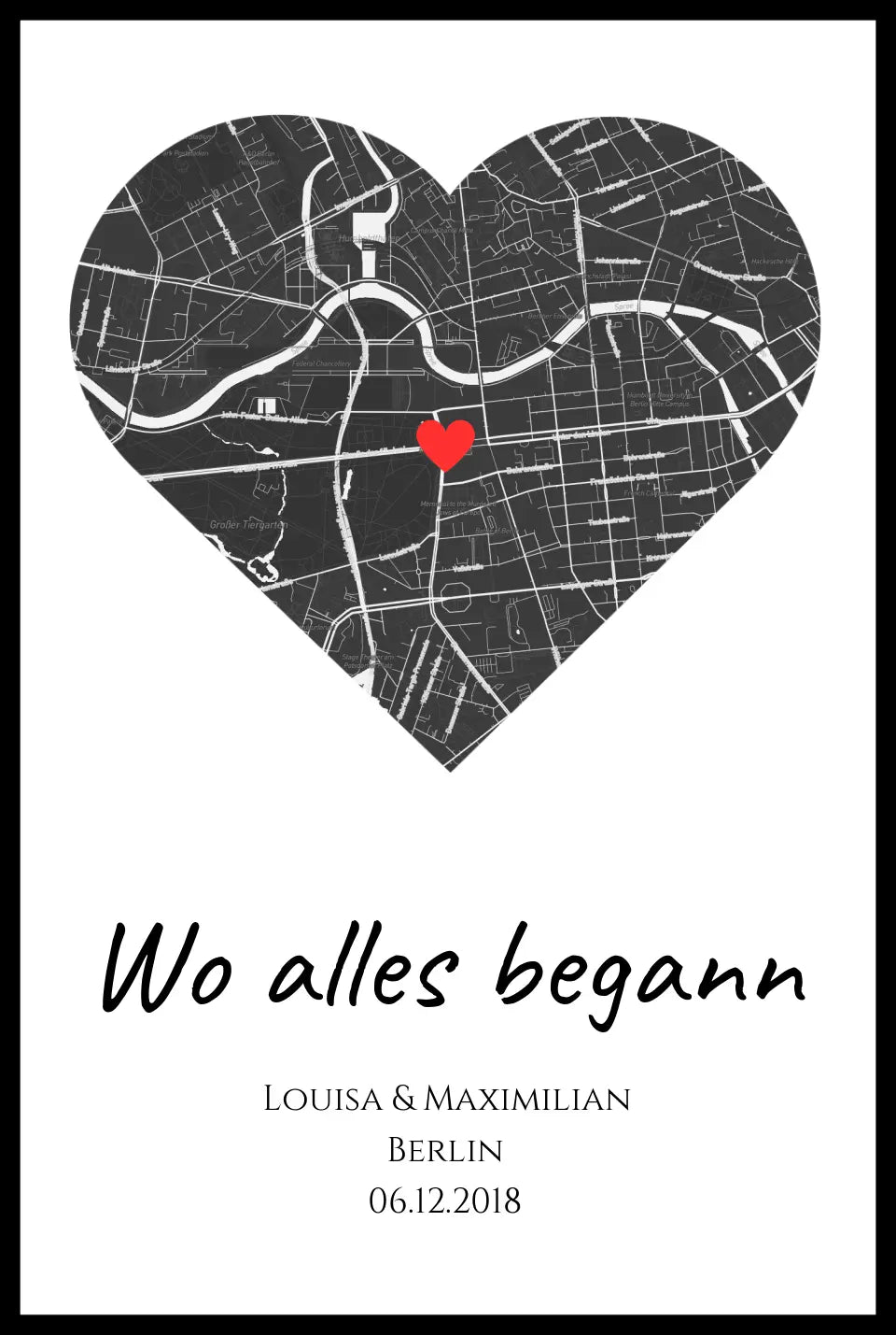 Poster "Wo alles begann" personalisiert