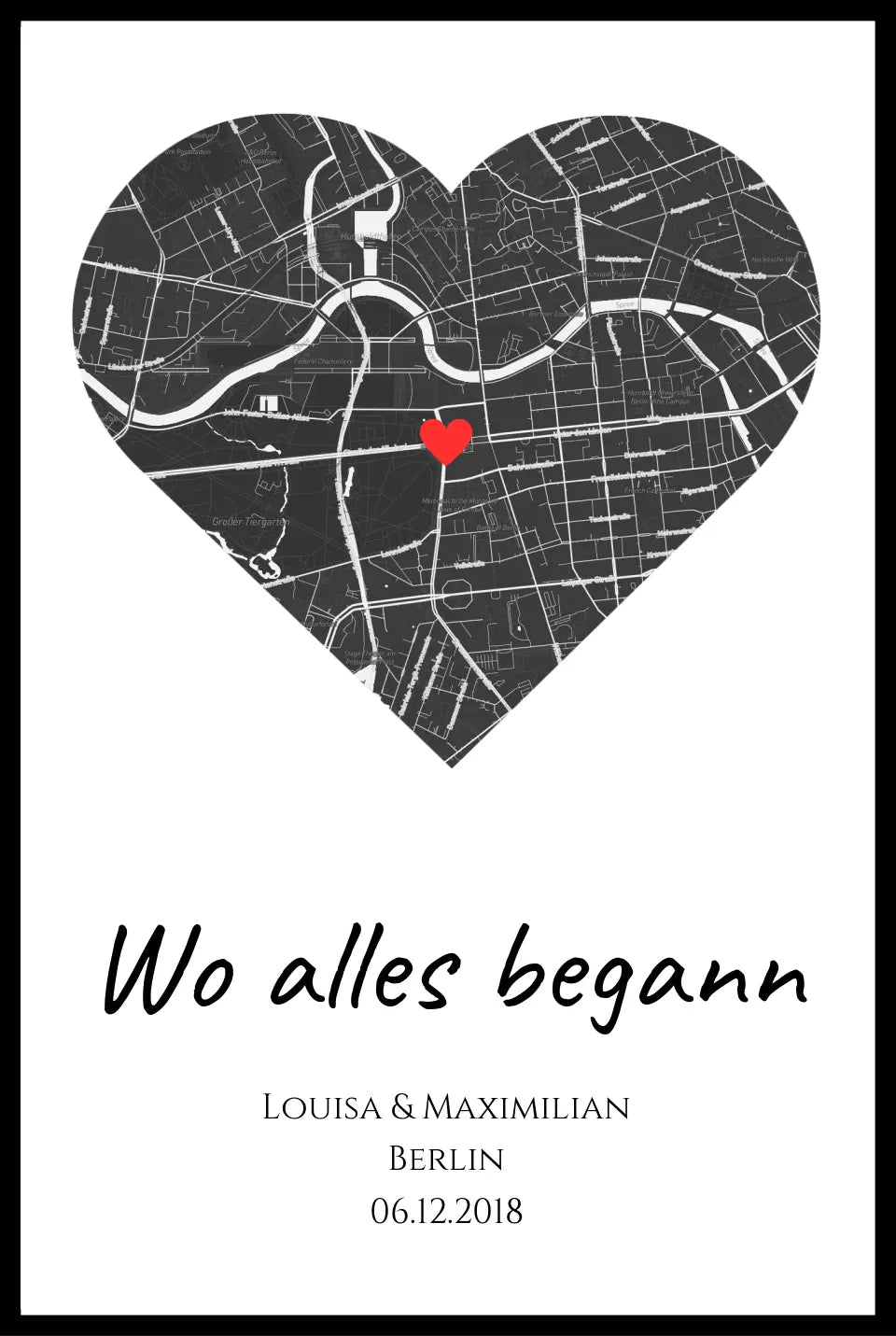 Poster "Wo alles begann" personalisiert