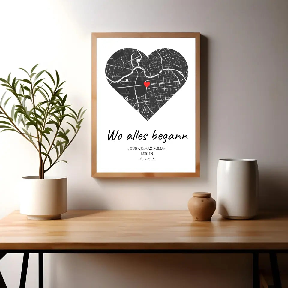 Poster "Wo alles begann" personalisiert