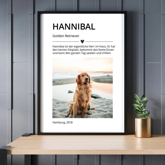 Poster "Hund"