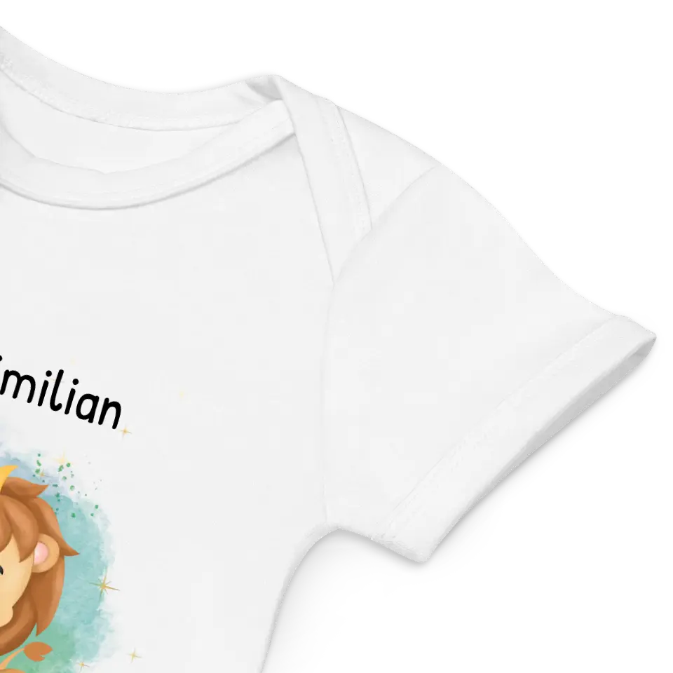 Babybody "Wildtiere" personalisiert (Bio-Baumwolle)