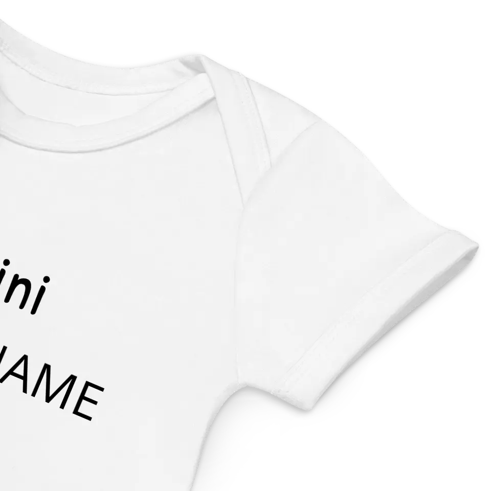 Babybody "Mini + Nachname" personalisiert (Bio-Baumwolle)