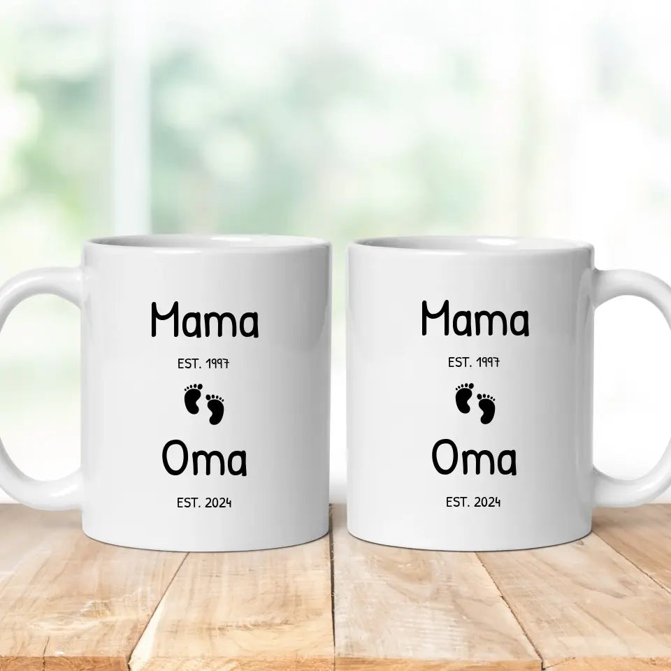 Tasse "Mama & Oma" personalisiert