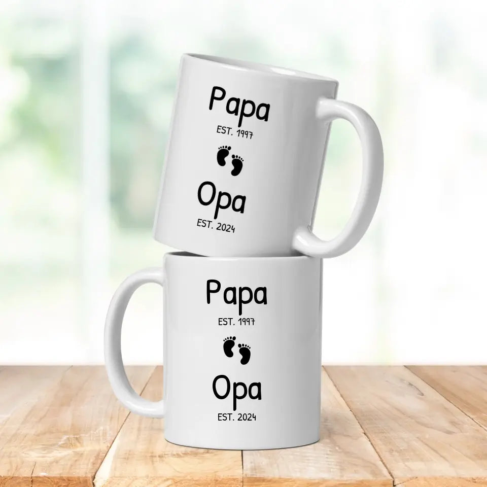 Tasse "Papa & Opa" personalisiert