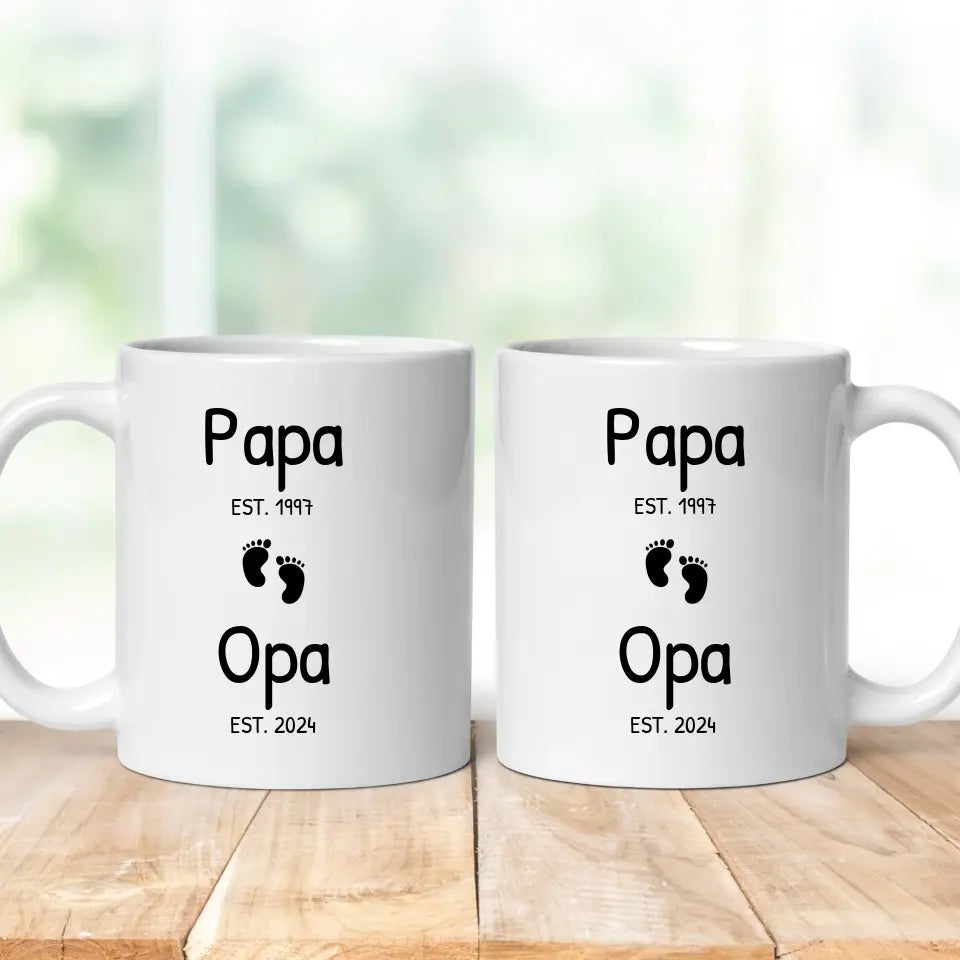 Tasse "Papa & Opa" personalisiert