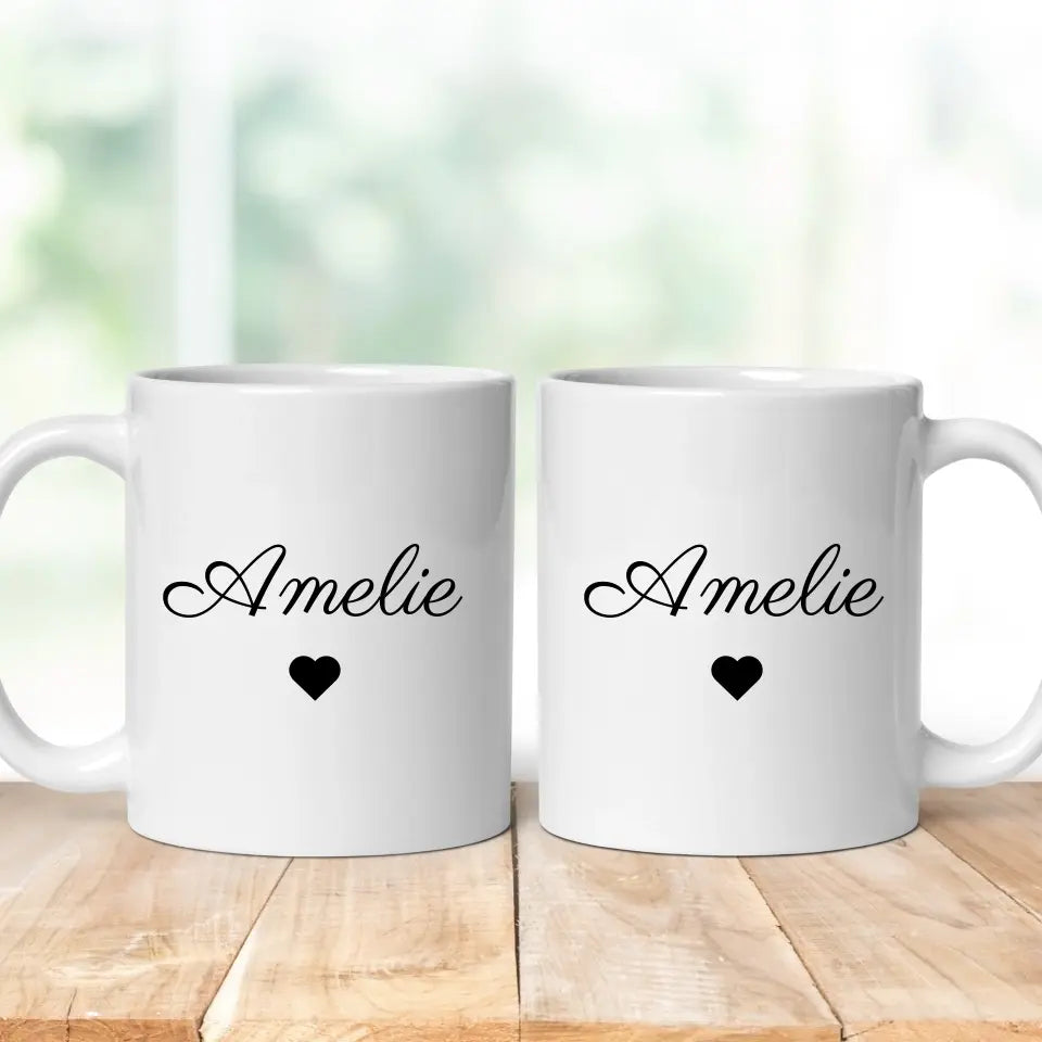 Tasse "Name" personalisiert