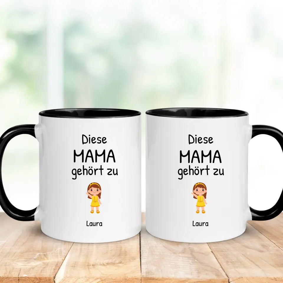 Tasse "Diese Mama gehört zu" personalisiert