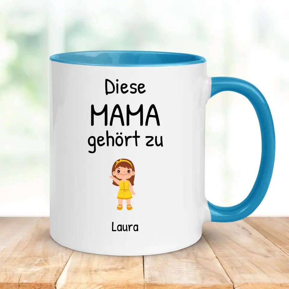 Tasse "Diese Mama gehört zu" personalisiert