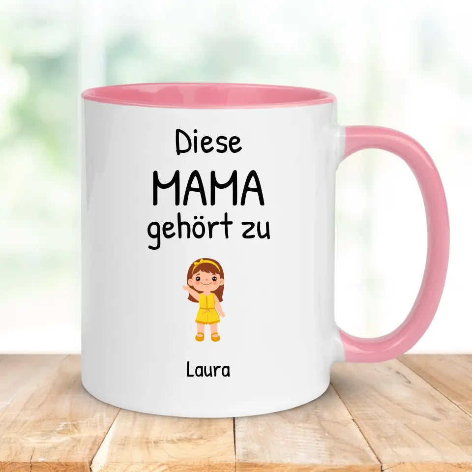 Tasse "Diese Mama gehört zu" personalisiert