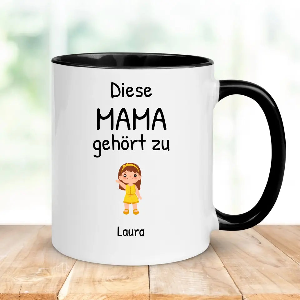 Tasse "Diese Mama gehört zu" personalisiert