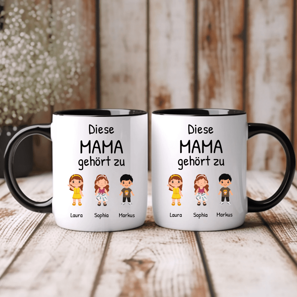 Tasse "Diese Mama gehört zu" personalisiert