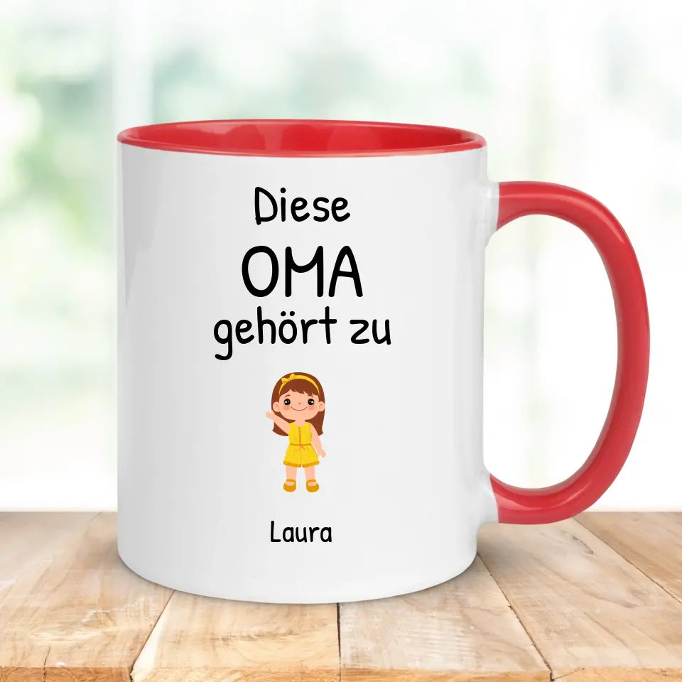 Tasse "Diese Oma gehört zu"