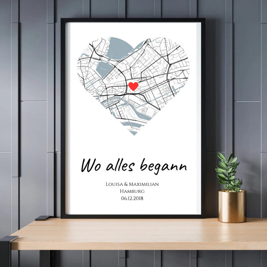 Poster "Wo alles begann" (Vintage)