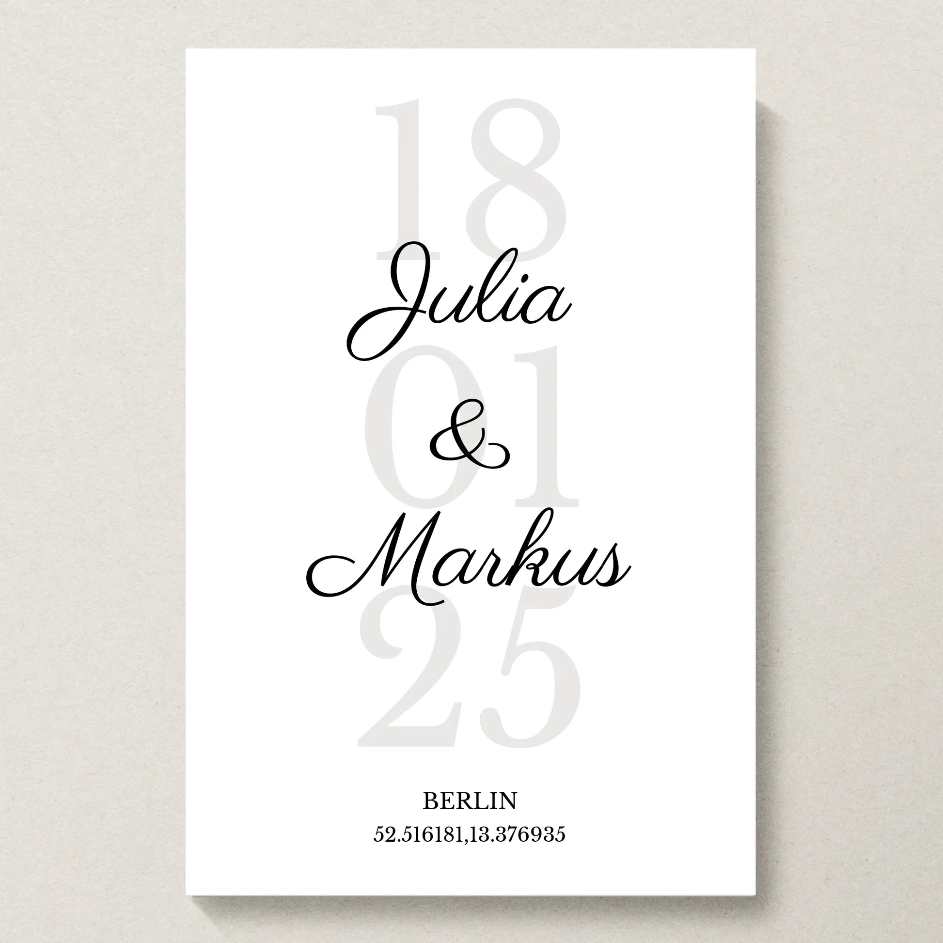 Poster 20x30 beiger Hintergrund
