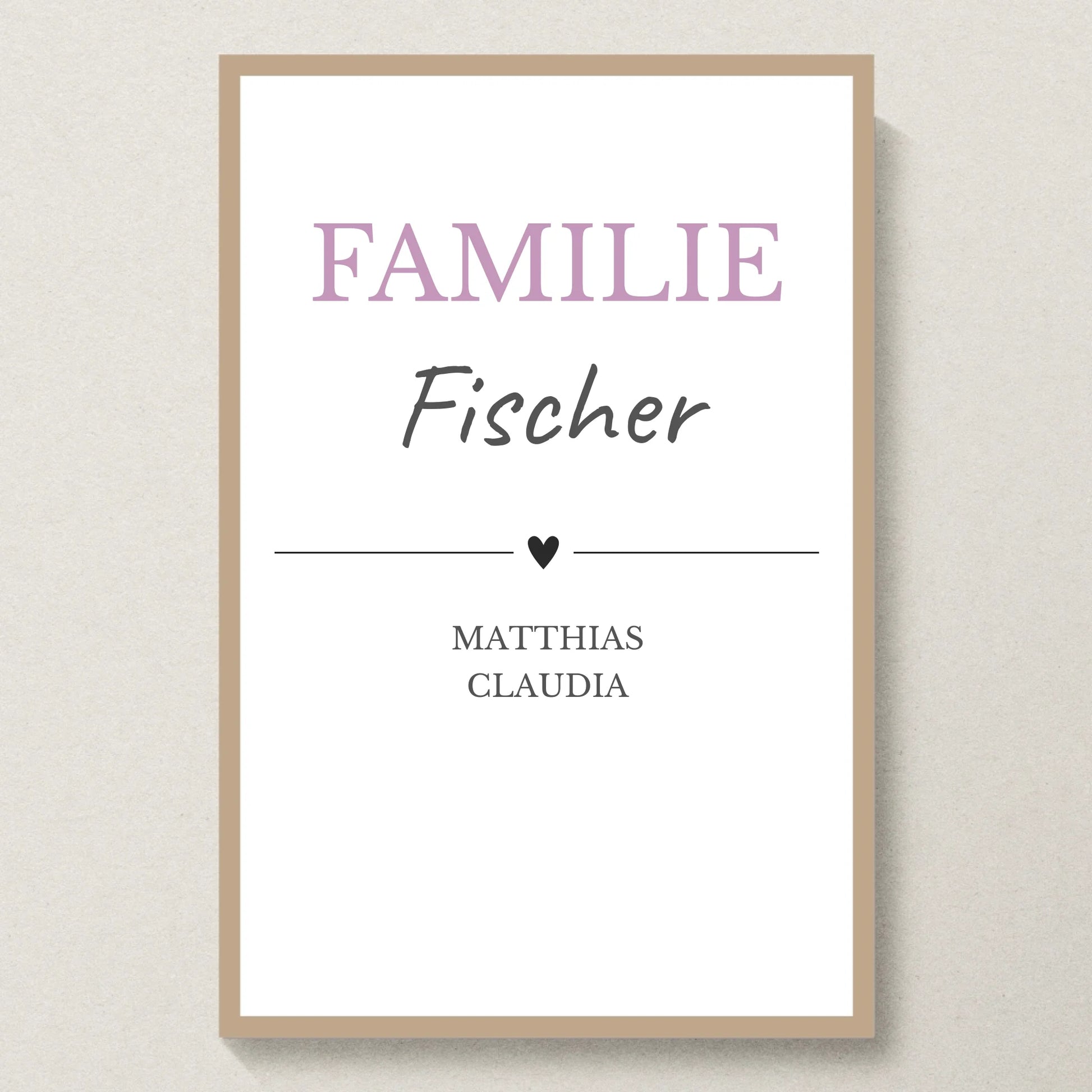 Poster 20x30 Eiche Rahmen