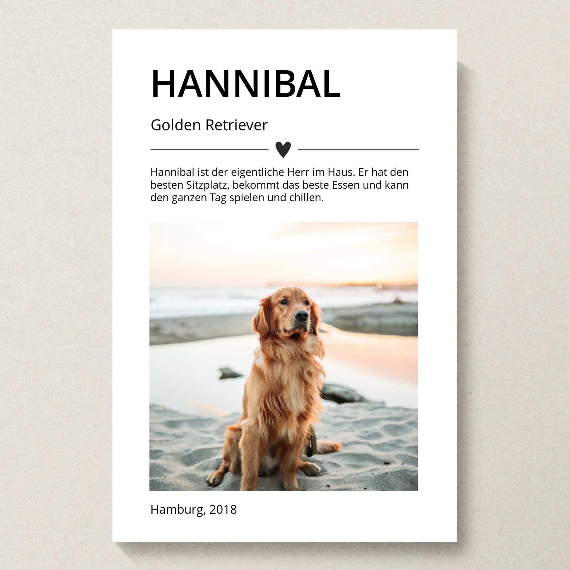 Poster 20x30 beiger Hintergrund
