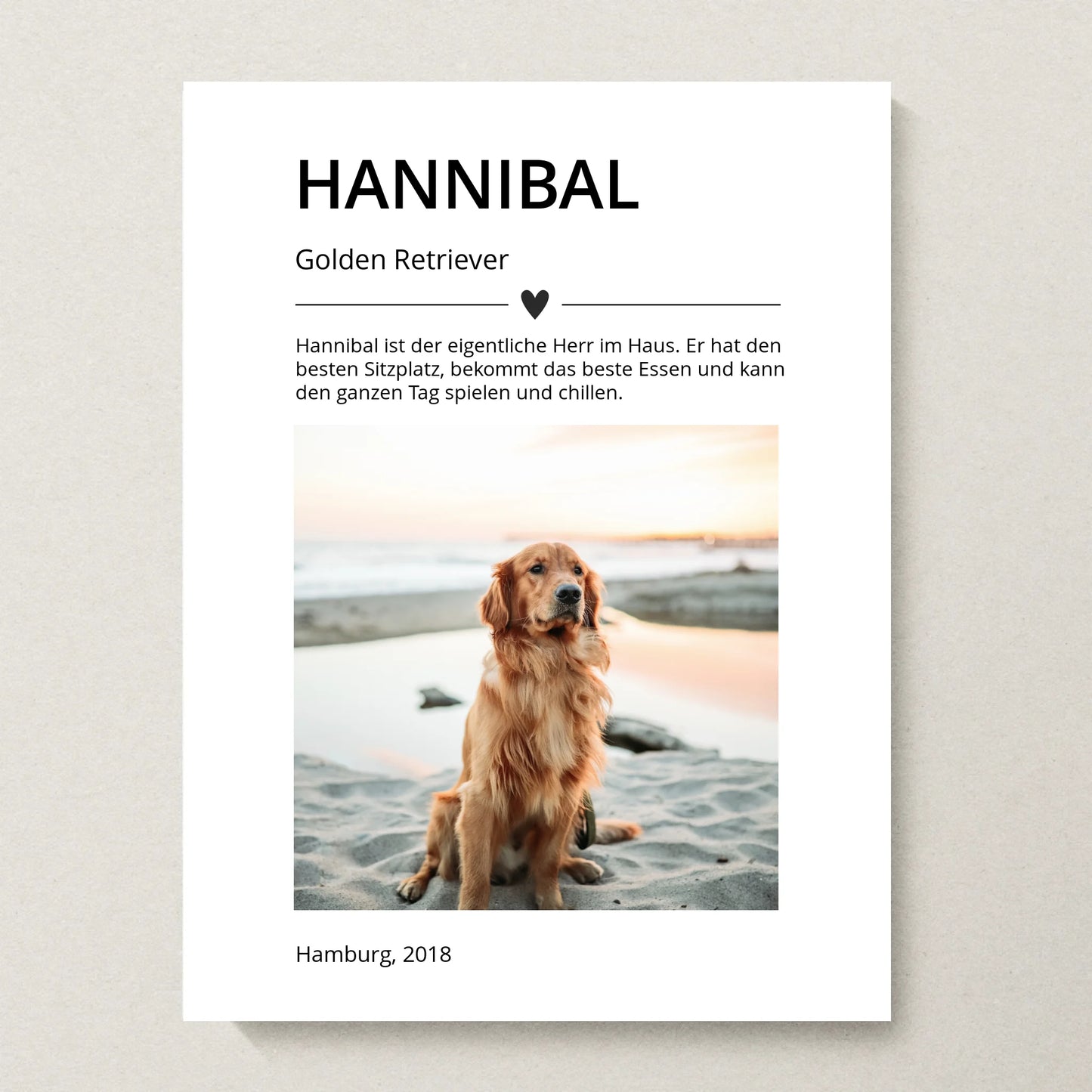 Poster 30x40 beiger Hintergrund