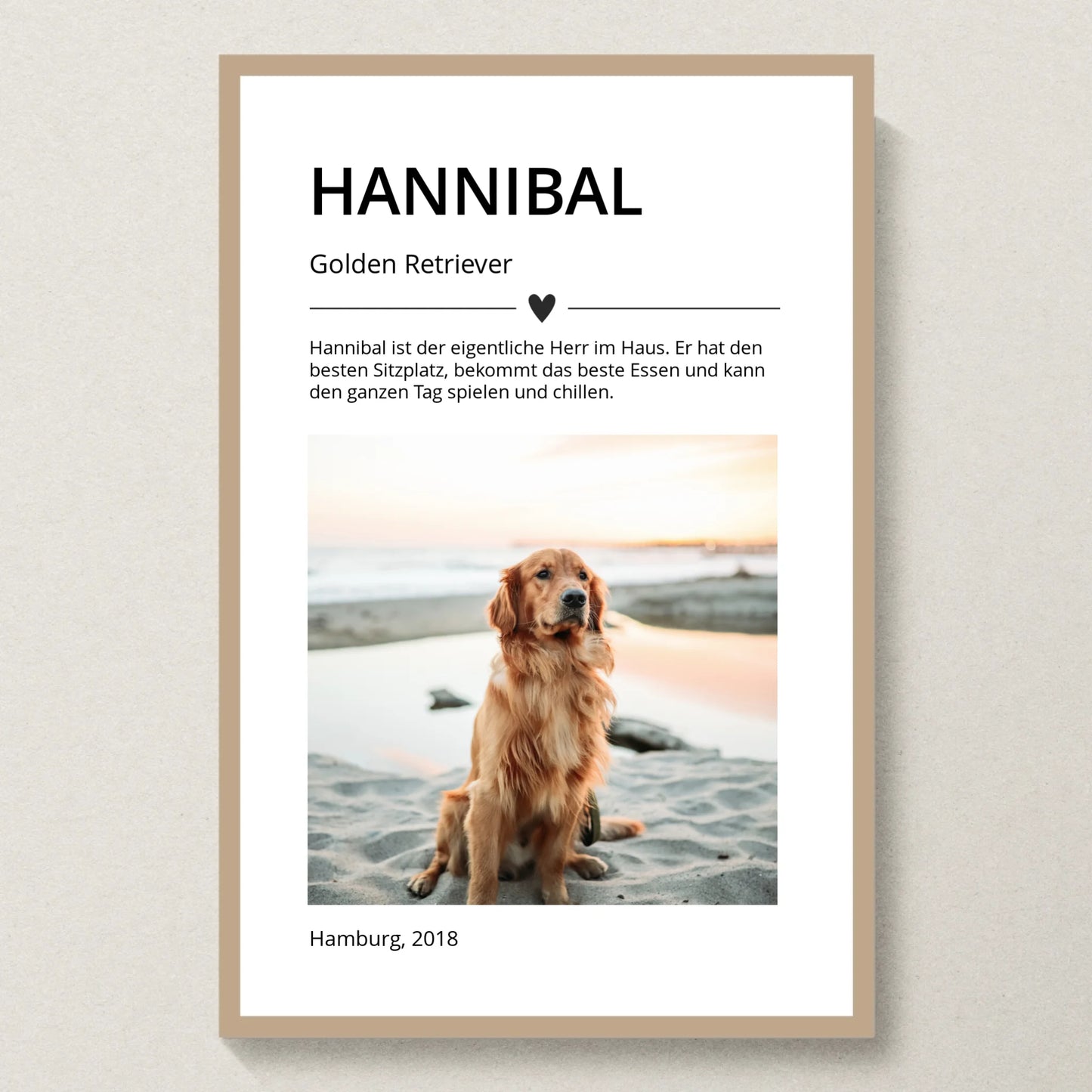Poster 20x30 Eiche Rahmen