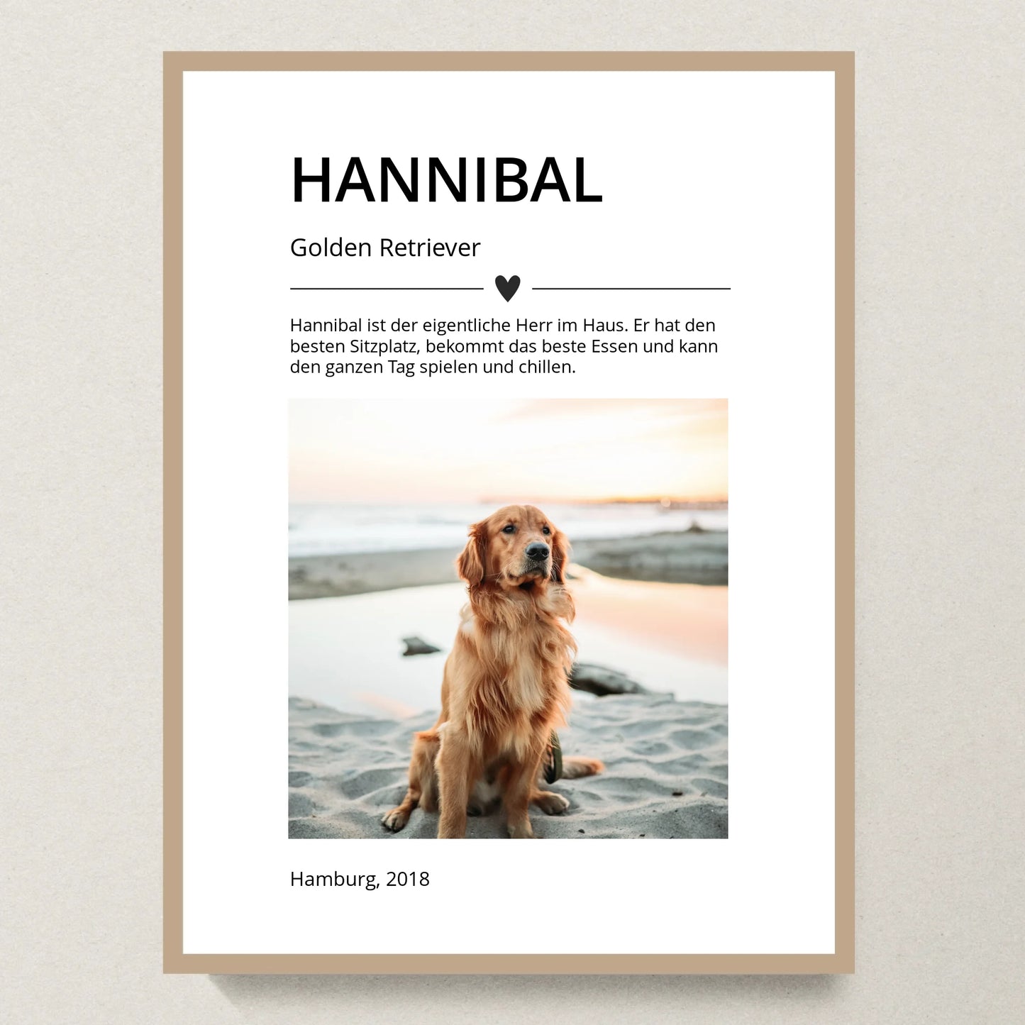 Poster 30x40 Eiche Rahmen