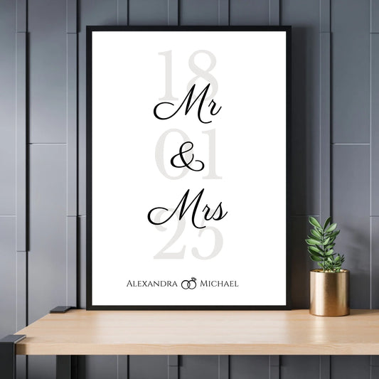 Mockup Poster Schwarzer Rahmen