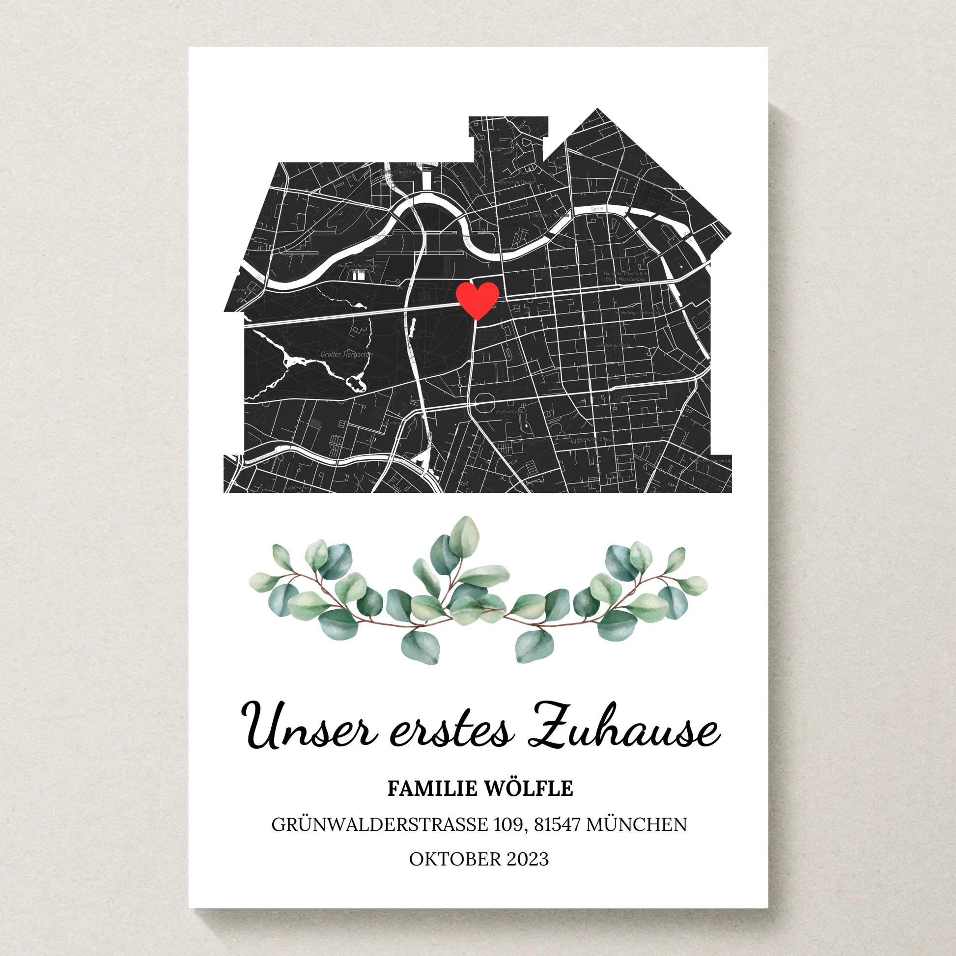 Poster 20x30 beiger Hintergrund