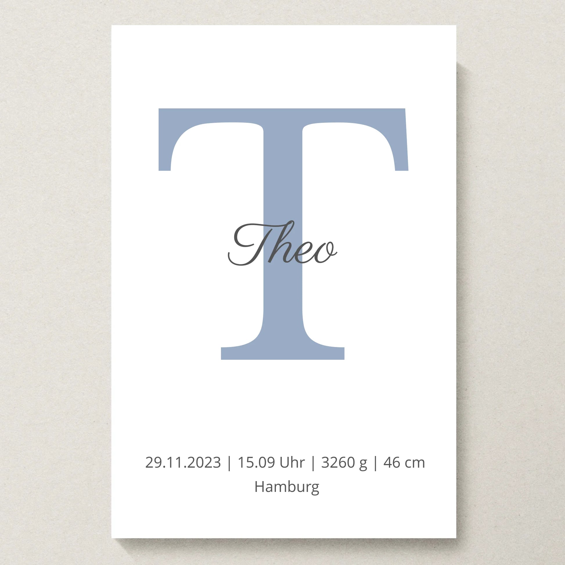 Poster 20x30 beiger Hintergrund