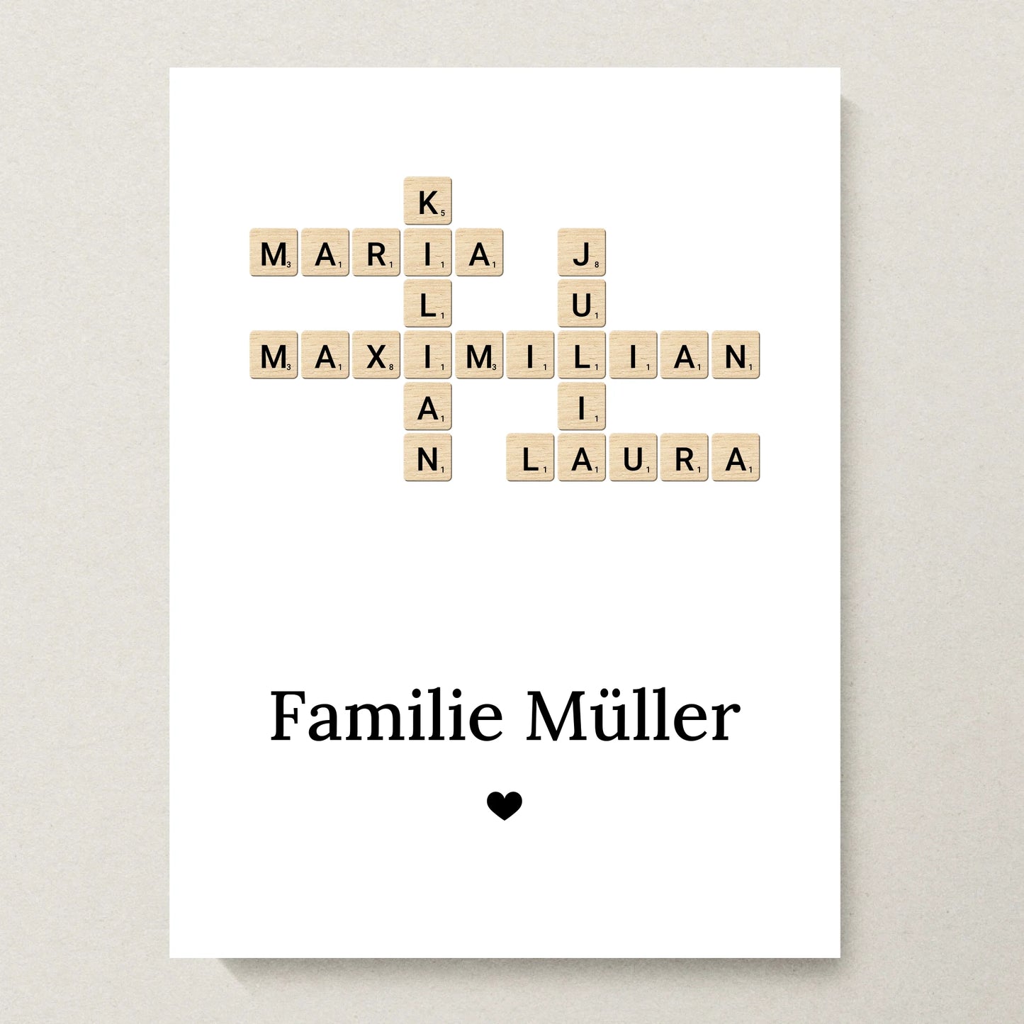 Poster 30x40 beiger Hintergrund