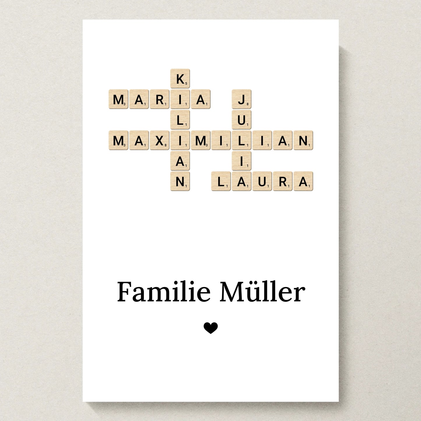 Poster 20x30 beiger Hintergrund