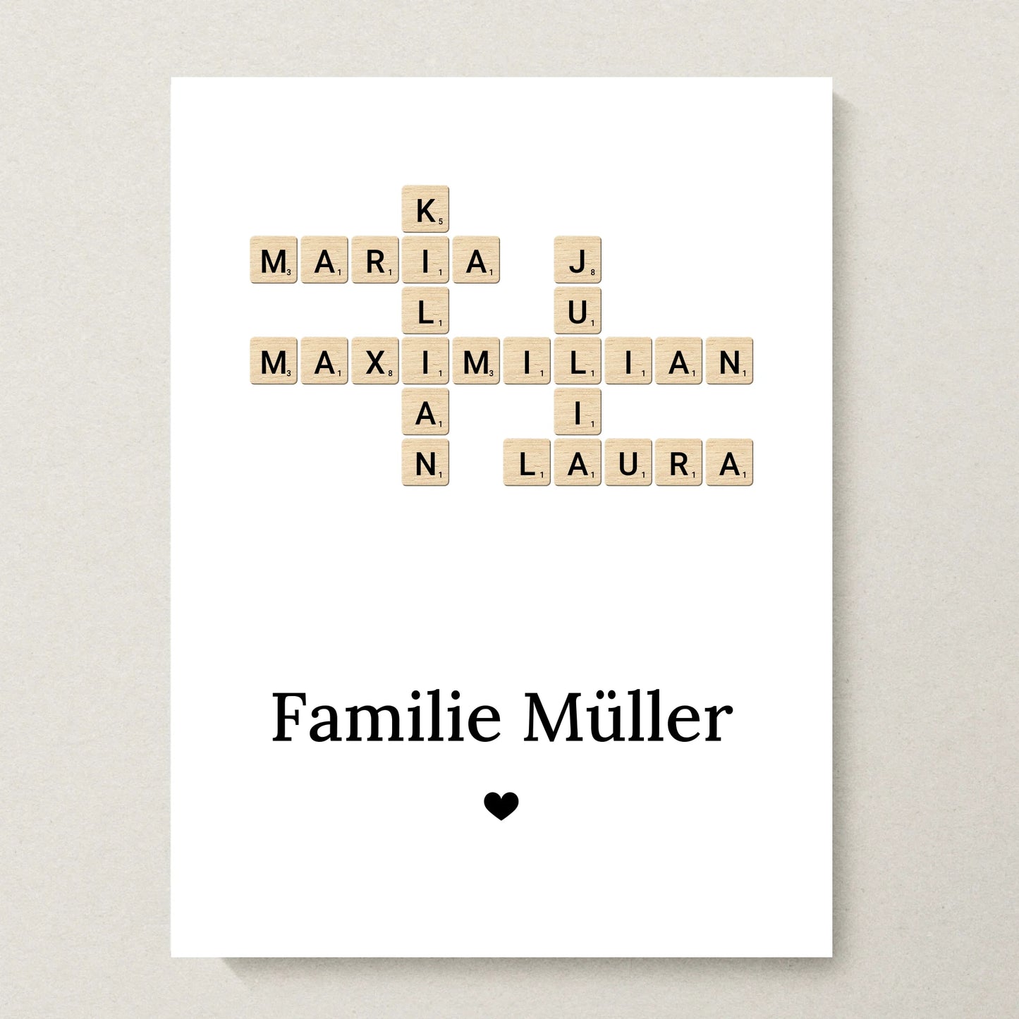 Poster 30x40 beiger Hintergrund