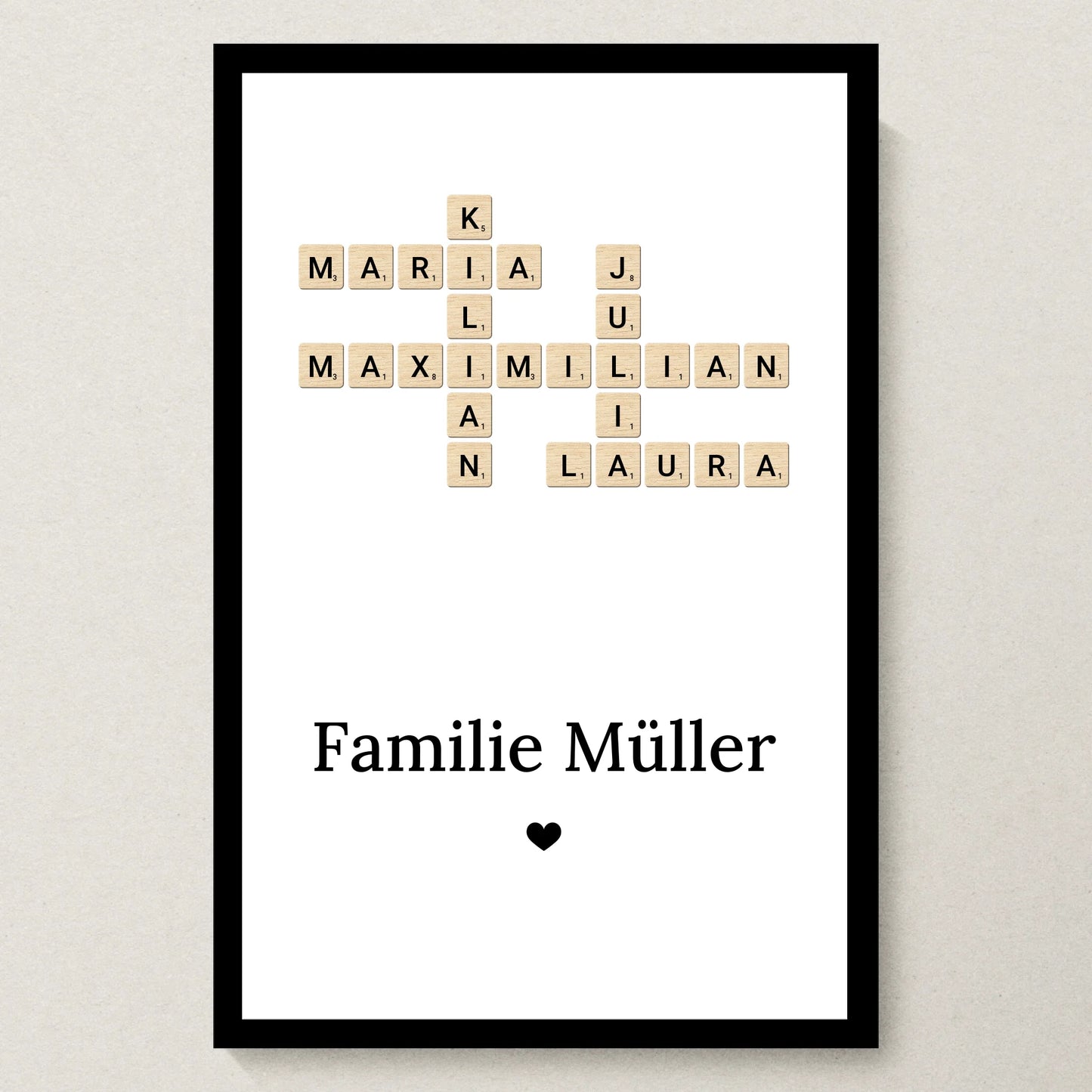 Poster 20x30 schwarzer Rahmen