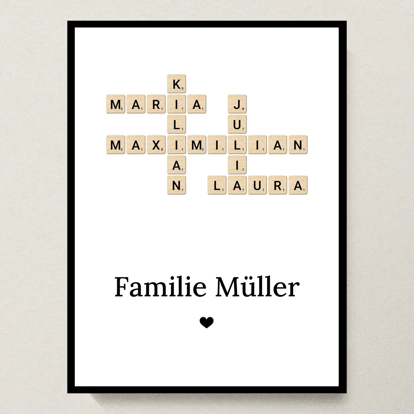 Poster 30x40 schwarzer Rahmen