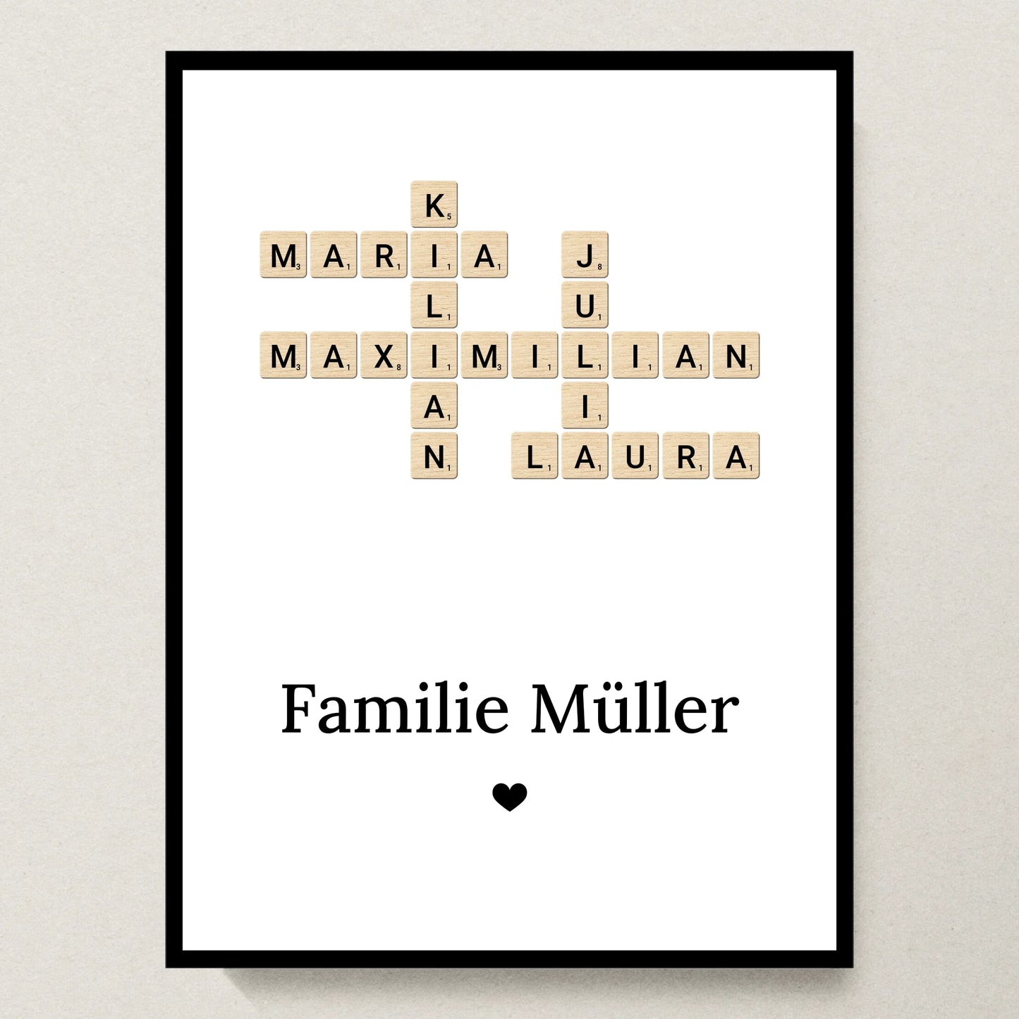 Poster 30x40 schwarzer Rahmen