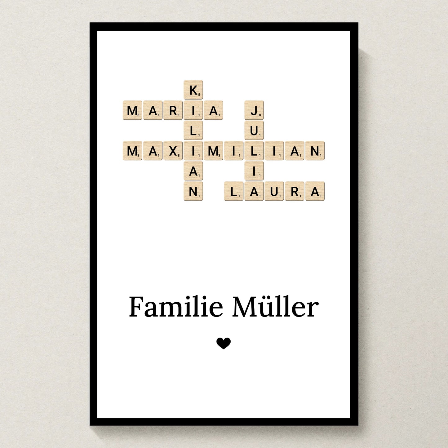 Poster 20x30 schwarzer Rahmen