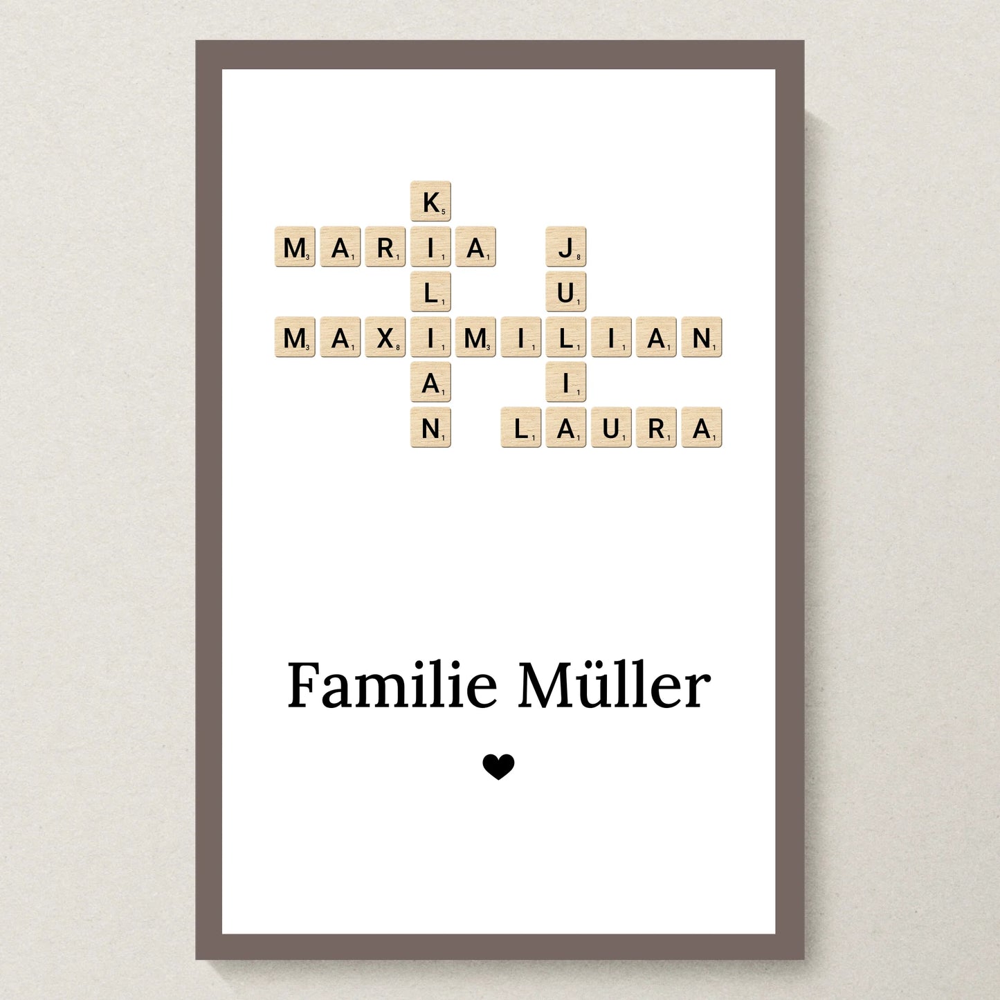 Poster 20x30 Eiche Rahmen