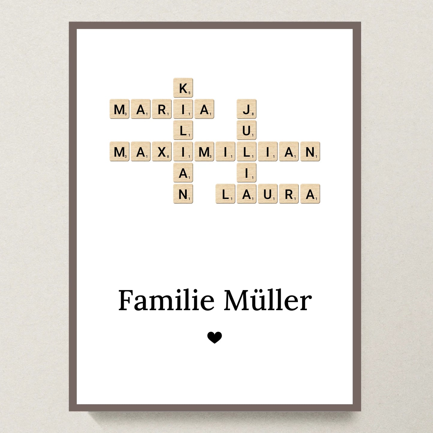 Poster 30x40 Eiche Rahmen