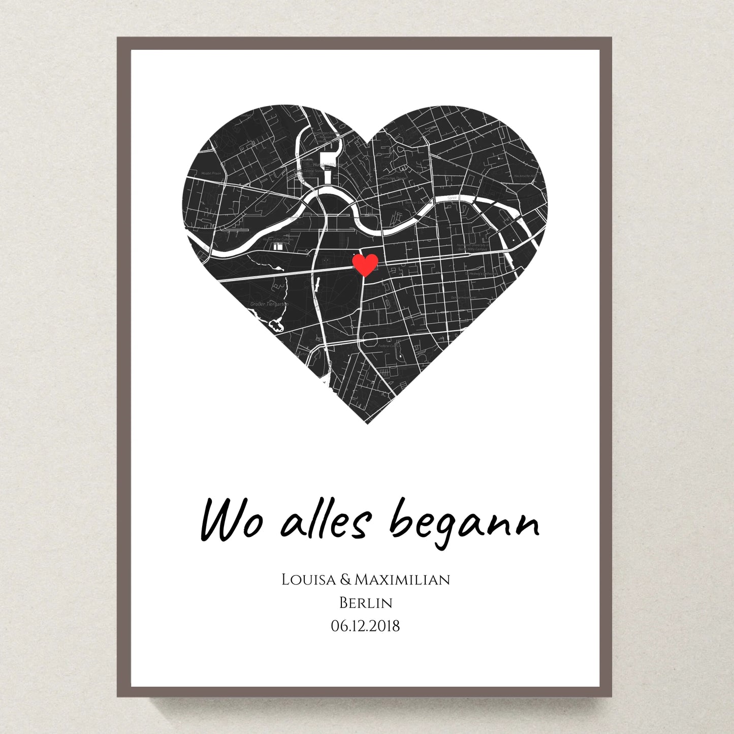 Poster 30x40 Eiche Rahmen