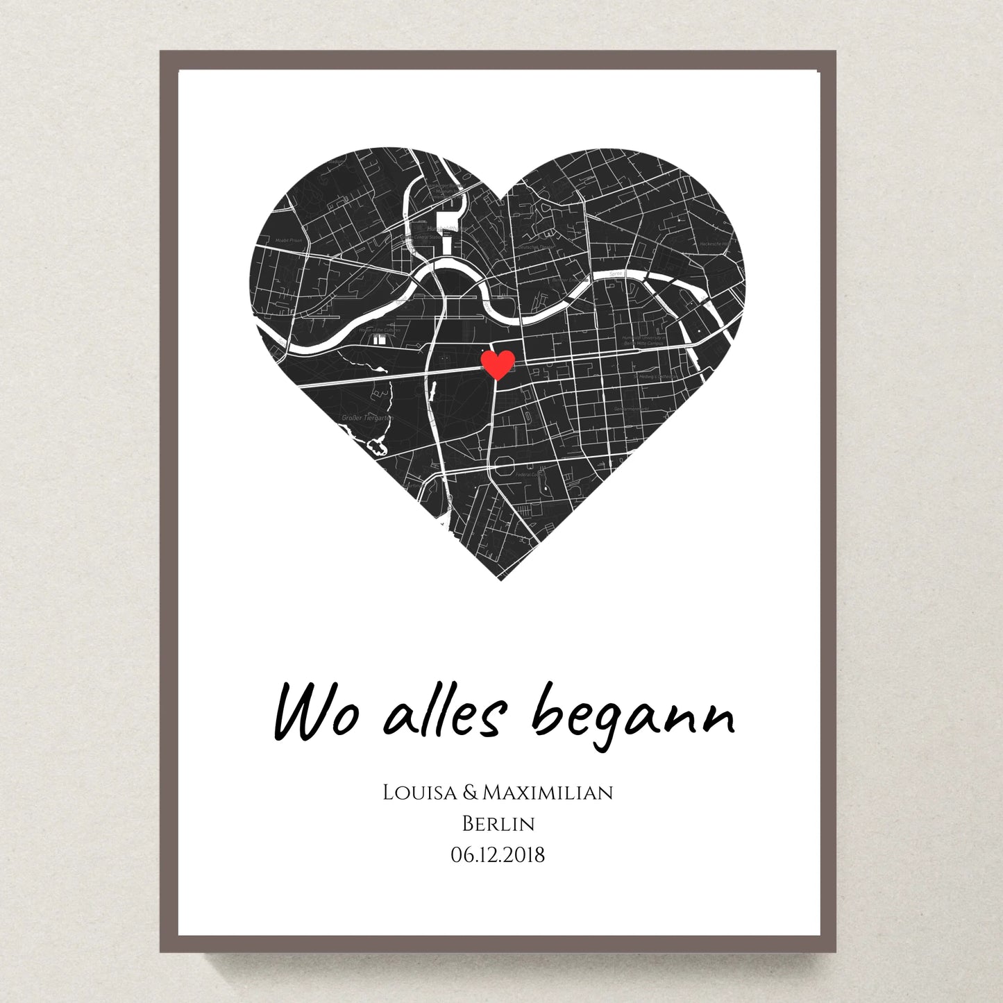 Poster 30x40 Eiche Rahmen