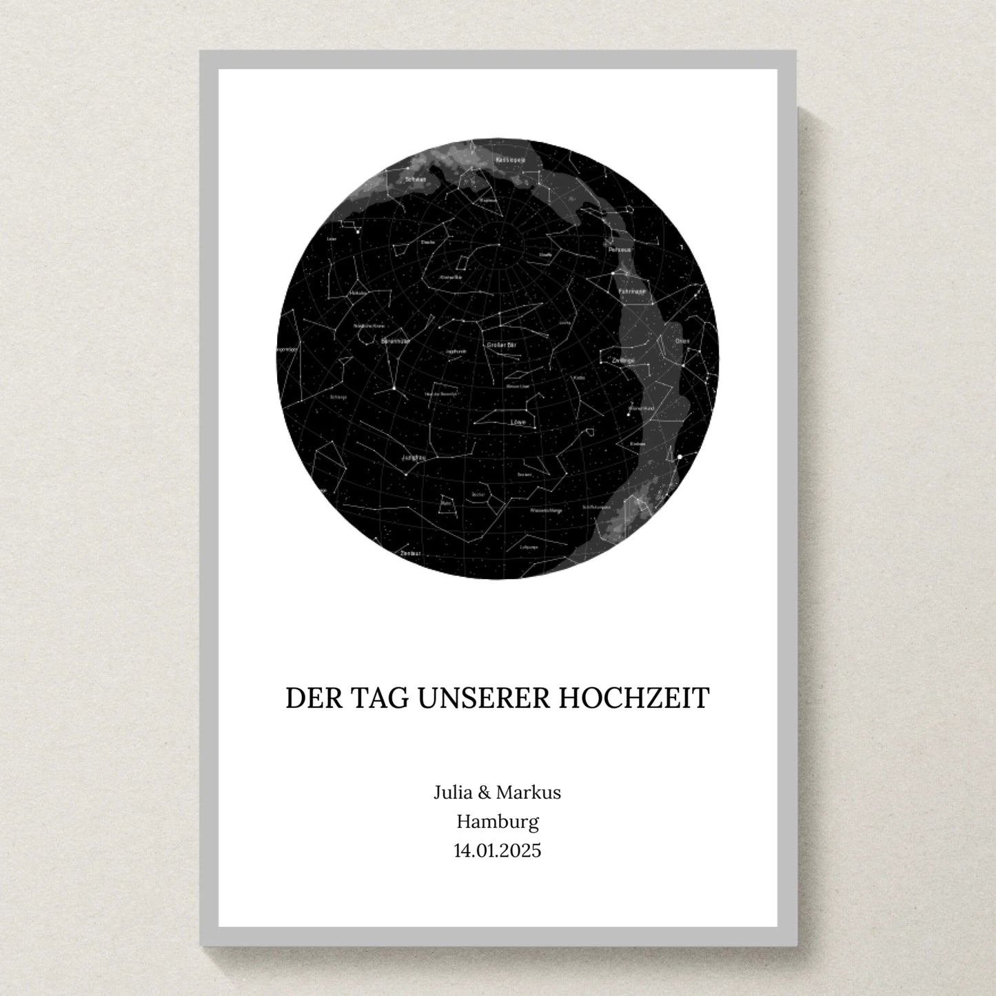 Poster 20x30 Silber Rahmen