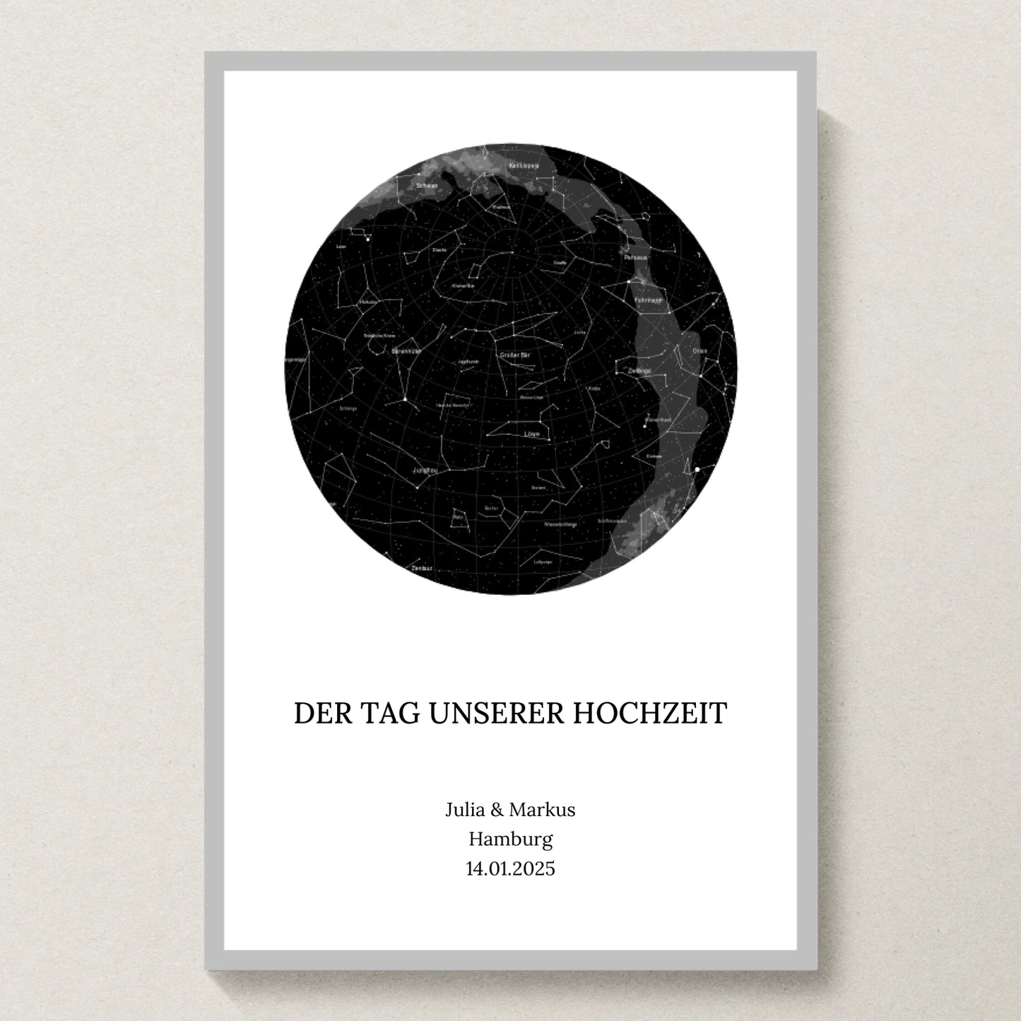 Poster 20x30 Silber Rahmen