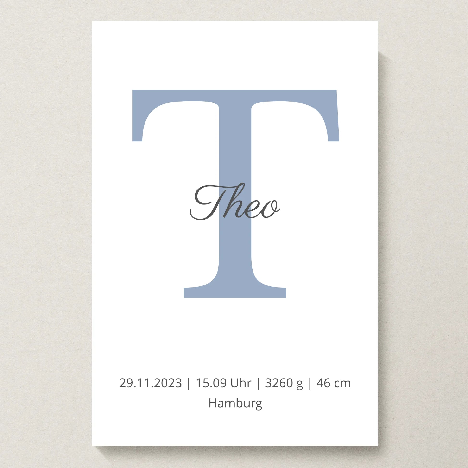 Poster 20x30 beiger Hintergrund