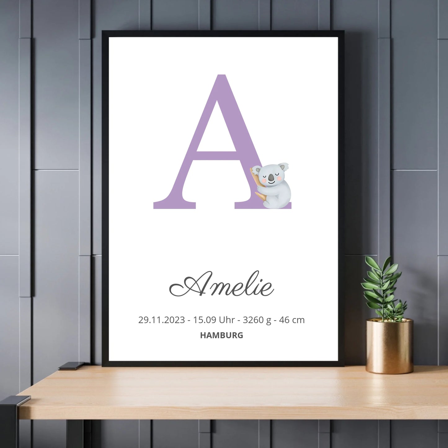 Mockup Poster Schwarzer Rahmen