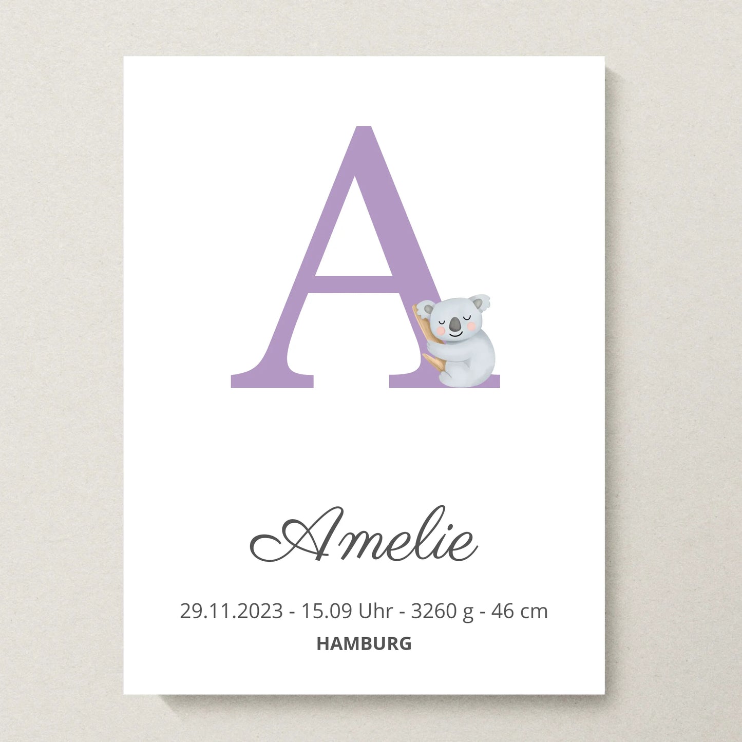 Poster 30x40 beiger Hintergrund