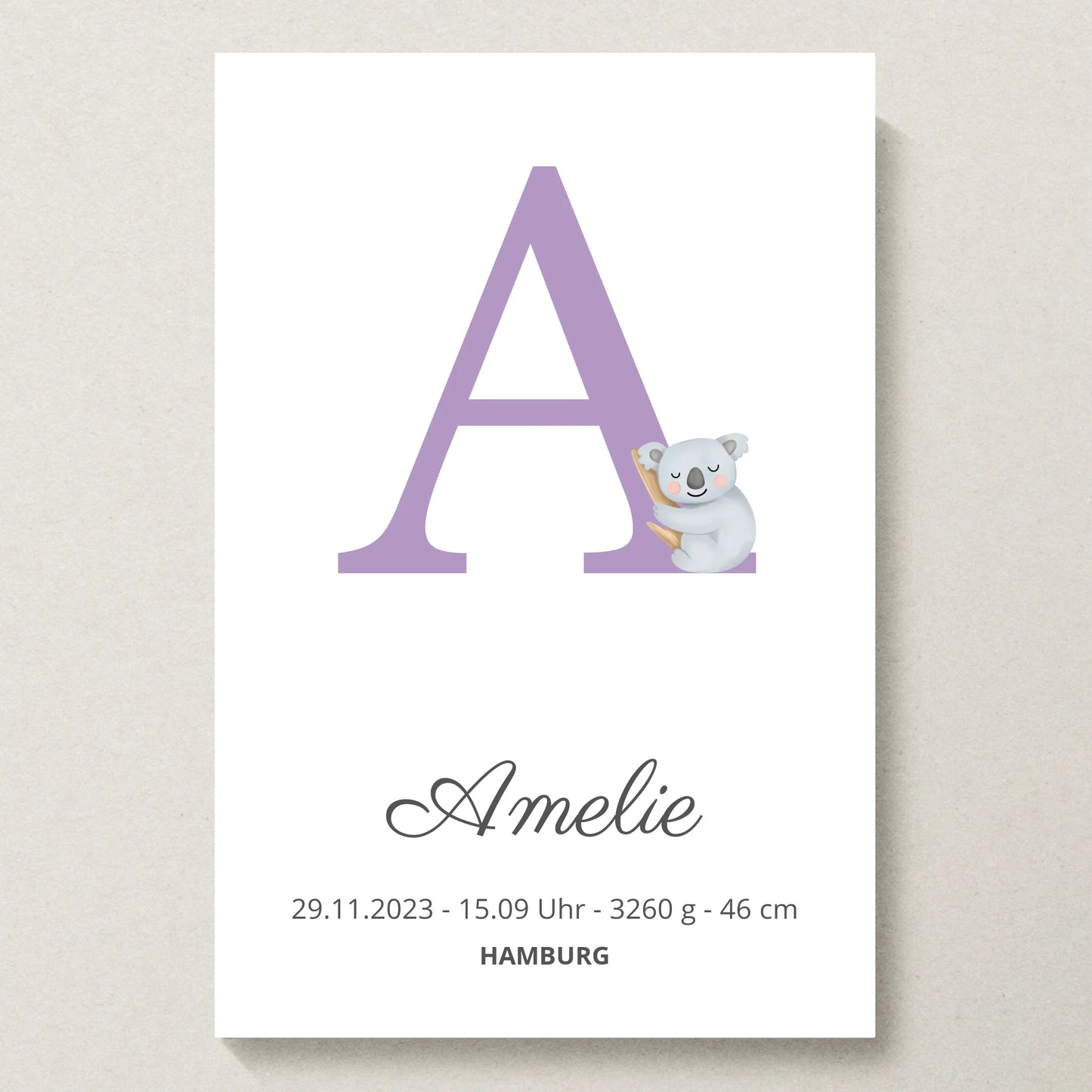 Poster 20x30 beiger Hintergrund