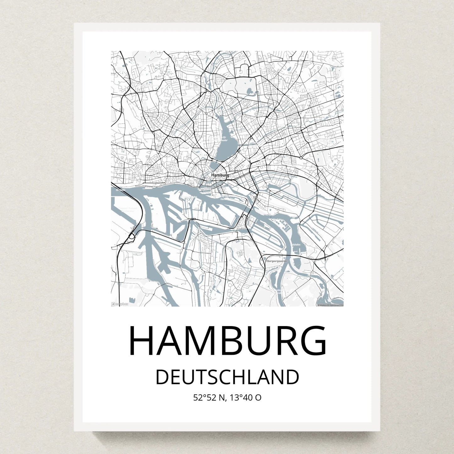 Poster 30x40 Weißer Rahmen