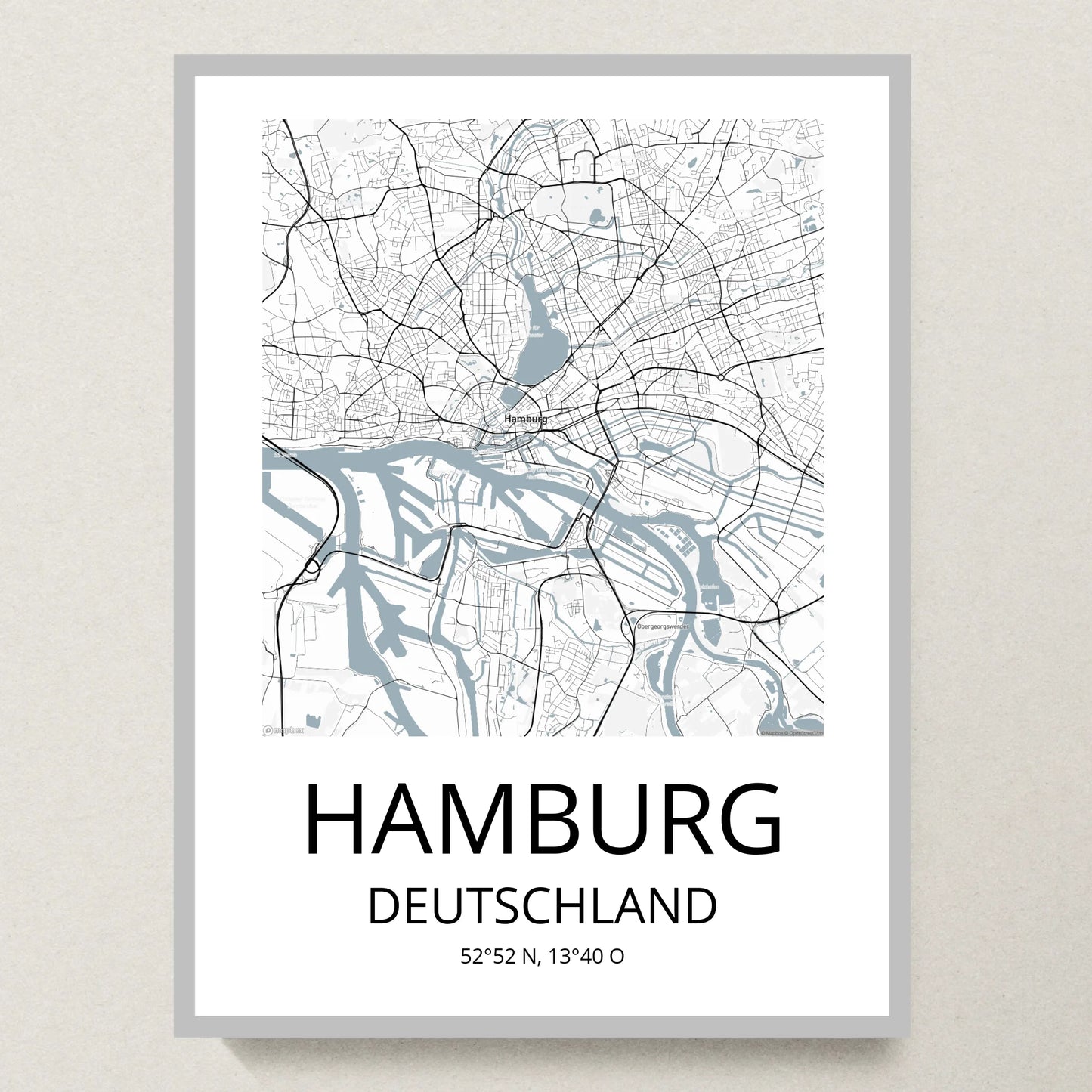 Poster 30x40 Silber Rahmen