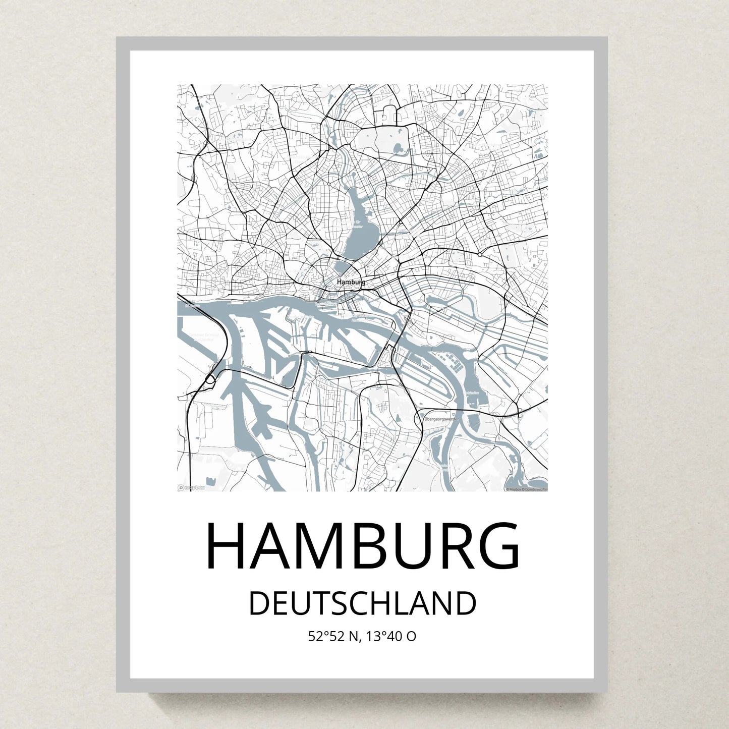 Poster 30x40 Silber Rahmen