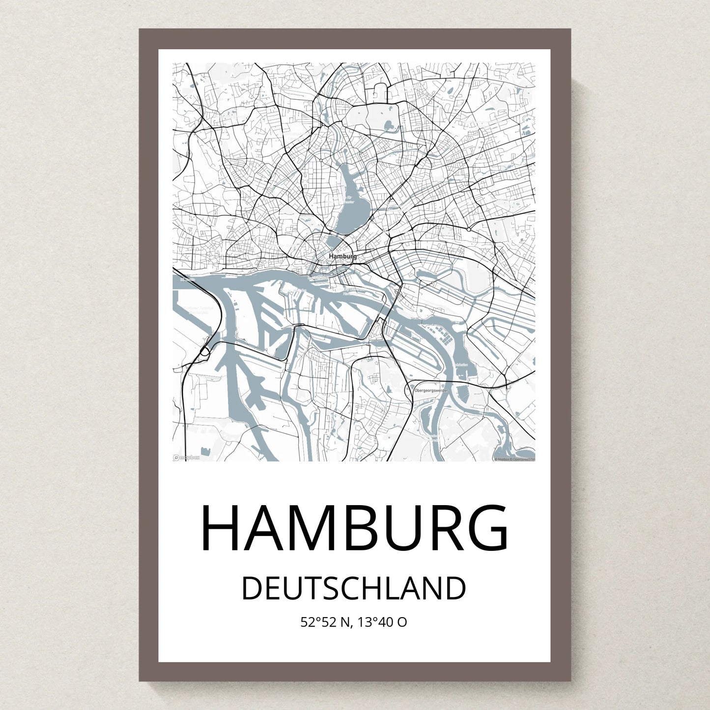 Poster 20x30 Eiche Rahmen