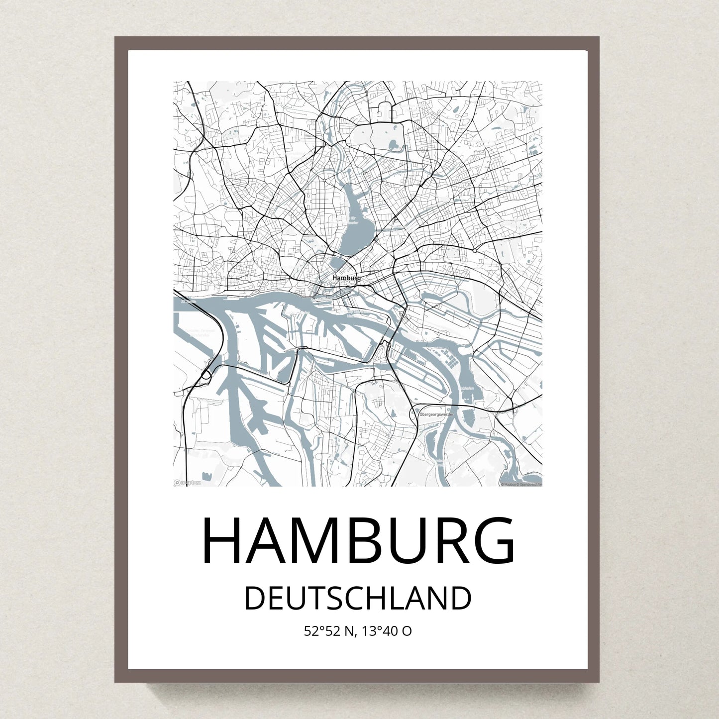 Poster 30x40 Eiche Rahmen